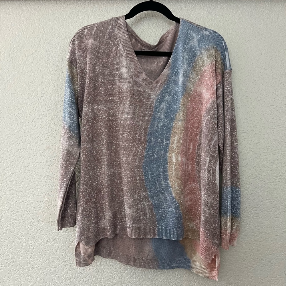 Shimmer V Neck, Size OS